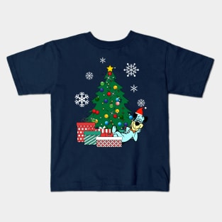 Huckleberry Hound Around The Christmas Tree Kids T-Shirt